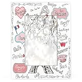 Dimensions du cadre photo : le cadre photo de 10 x 15 cm est adapté pour afficher des photos de 13,9 x 8,8 cm. Il peut protéger vos précieuses photos ou œuvres d'art des rayures, de l'humidité ou de la poussière, et peut afficher vos photos ou œuvres d'art proprement et clairement.