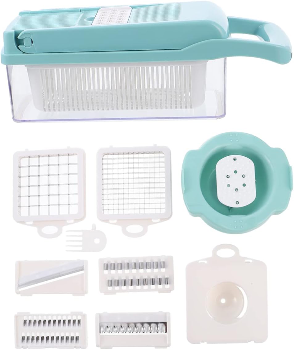 Ciieeo Multifunction Vegetable Chopper Egg Separator Stainless Steel and Plastic Easy to Use for Slicing Shredding and Separating Egg Whites for Meal Prep and Cooking