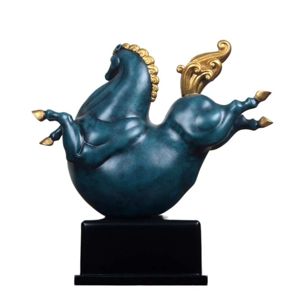 Aottsd C Tang Horse Feng Shui Ornament, Handicraft Home Decor (Color )