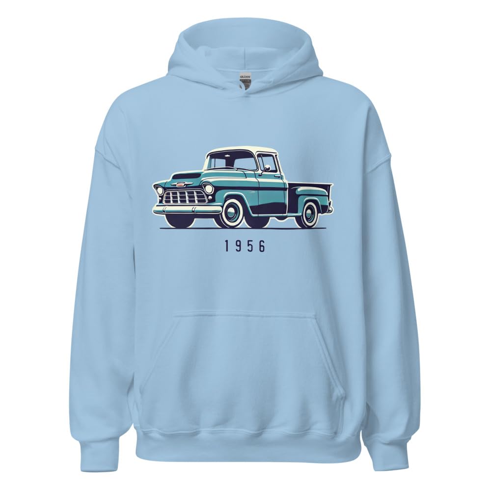 1956 Chevy 3100 bluza z kapturem dla antycznych właścicieli pickupów entuzjastów motoryzacji sweter