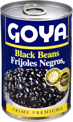 Goya Premium Black Beans, 15.5 Oz (Pack of 5)
