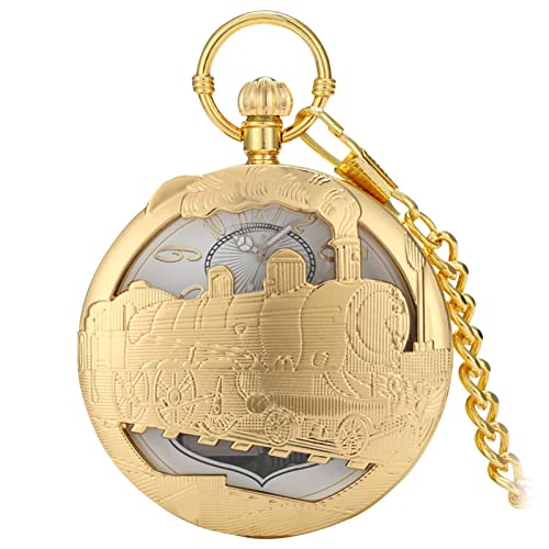 MERISHOPPQuartz-Pocket-Watch-Musical-Movement-Retro-for-Graduation-Son-Gold-TrainJewelry-Watches-Watches-Parts-Accessories-Pocket-Watches1-Piece-Pocket-Watch