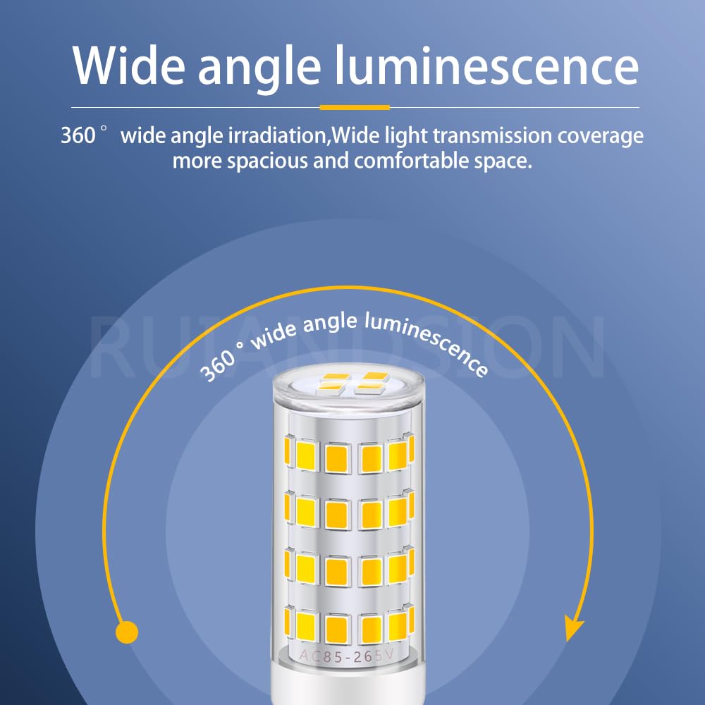 Ruiandsion Confezione da 5 Lampadine LED E14 a Mais 3W Bianco Caldo 3000K,Tensione 85V-265V,CRI Elevato Senza Sfarfallio Dissipazione in Ceramica Base E14 per Lampade a Sospensione,Cappa da Cucina