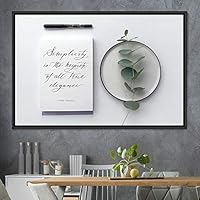 Framed Canvas Wall Art Pressed Quotes 3D Chic Inspirational Multicolor Pop Art Quotes Typography Ultra Whimsical - 16x24 inches