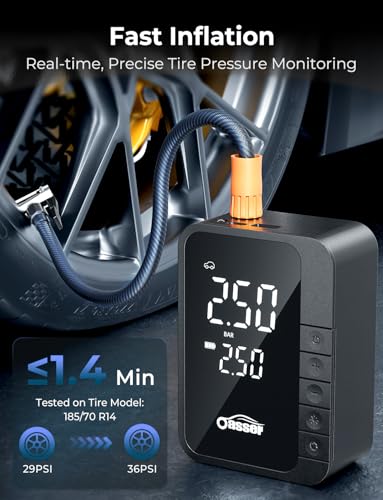 Image of Oasser Tire Inflator Portable Air Compressor Air Pump for Car Tires