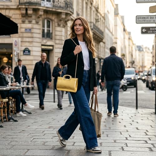 Image of Gets Clutch Purses for Women PU Leather Evening Handbag for Formal Wedding Party Clutches Small Crossbody Bag with Chain