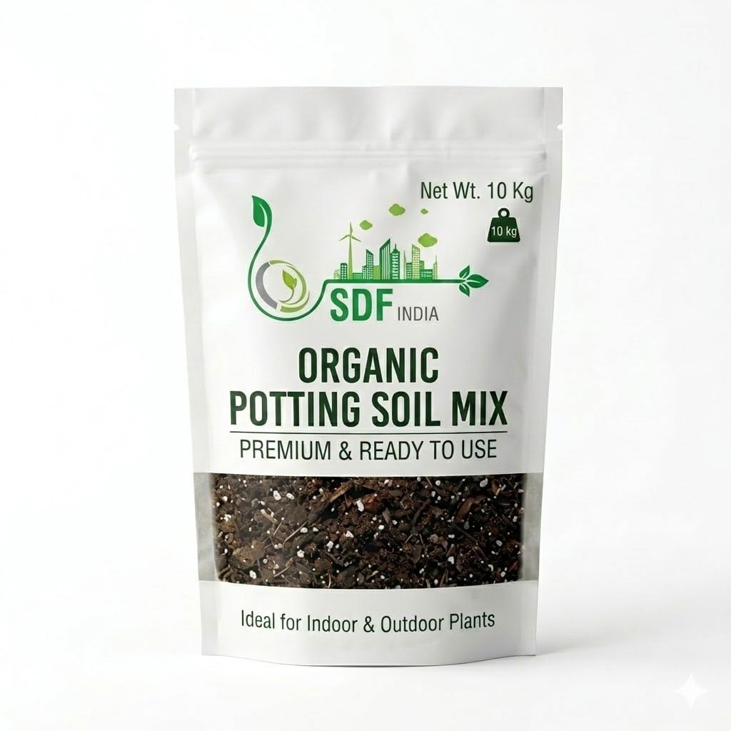 SDF India Organic Potting Soil Mix for Plants 10Kg | Ready to Use