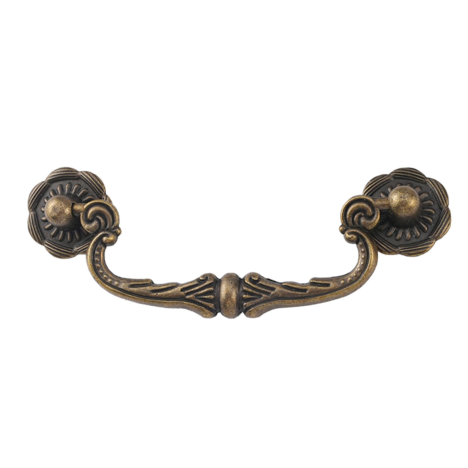 Purplelily Multicolor Traditional Chinese Design Bronze Drawer Handles With 86Mm Hole Center For Smooth Hold In Multiple Home Lodgings Old Pull