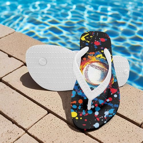 Boys Comfort Flip Flops, Kid's Slip On Thong Sandals with Cartoon Printed Size3