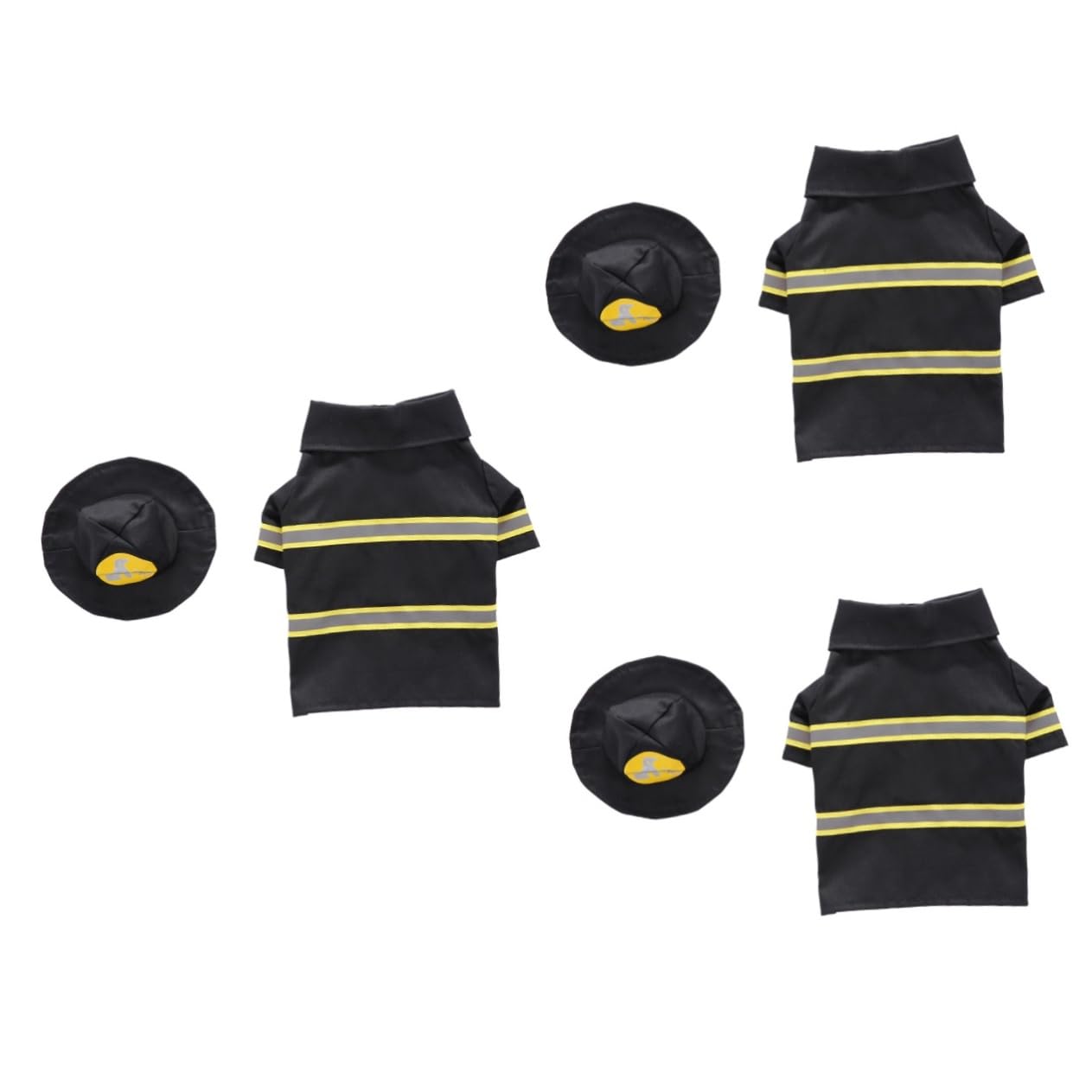 BESPORTBLE 3 Set Di Abbigliamento Per Animali Domestici Uniforme Da Pompiere Costume Da Festa Comodo Per Gatti Cani Cuccioli