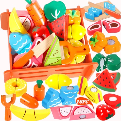Colorful Fruits and Vegetables Toy Set – ENCOUN Kitchen Playset