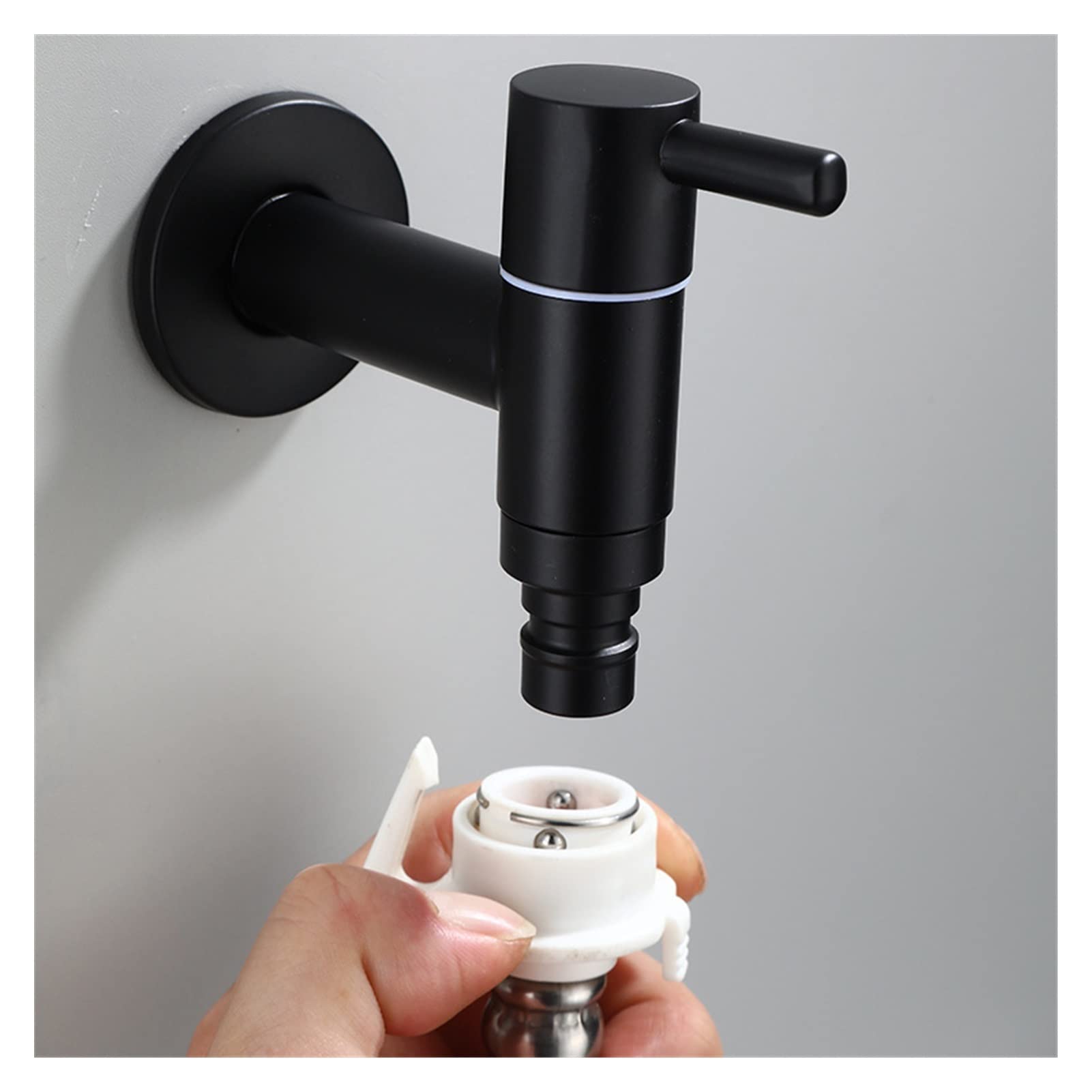 Lavatrice Rubinetto Rubinetto Rubinetto in Acciaio Inox Rubinetto da Bagno Rubinetto Rubinetto Singolo Freddo Rubinetto Rubinetto Nero Miscelatore Nero Piccolo Rubinetto(Style 6)