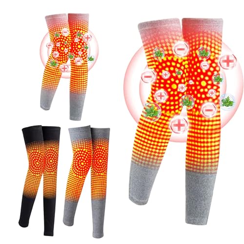 Radiofrequency Herbal Thermal Knee Support, Mugwort Acupressure Shaping Knee Pads (2 pairs - C,XXL: 90-110kg)3