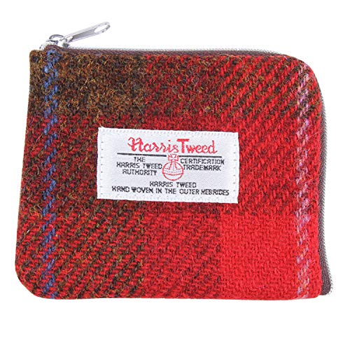 Harris Tweed Tartan à fermeture Éclair pour pièces de monnaie, cartes, porte-monnaie Cover