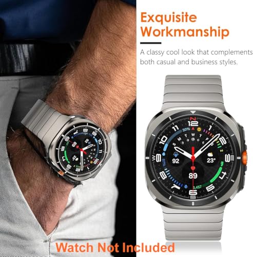 Image of Zitel Stainless Steel No Gap Metal Band Compatible with Samsung Galaxy Watch Ultra 47mm 2025 /2024