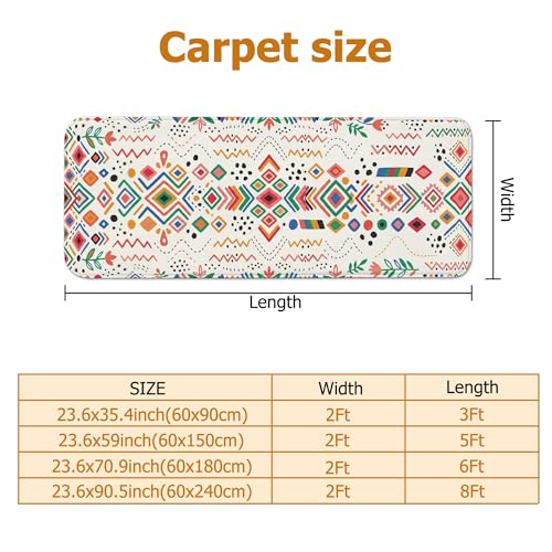 Tapis hexagonal multicolore au design géométrique moderne - 3