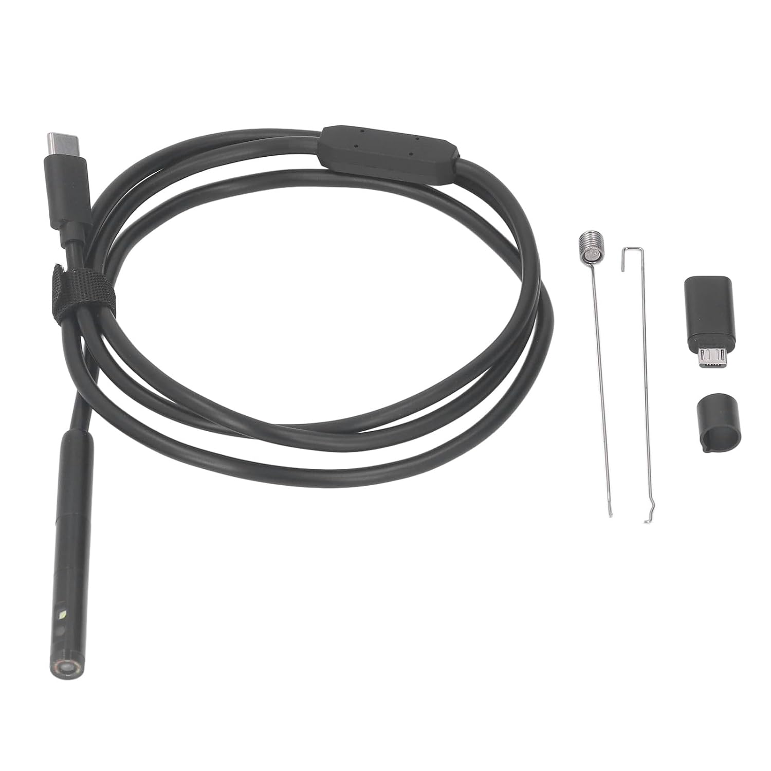 Универсальная USB-C-камера для эндоскопии 1920P водонепроницаемая высокое разрешение для осмотра в узких пространствах и темных местах полужесткий кабель IP67 1 шт. 1