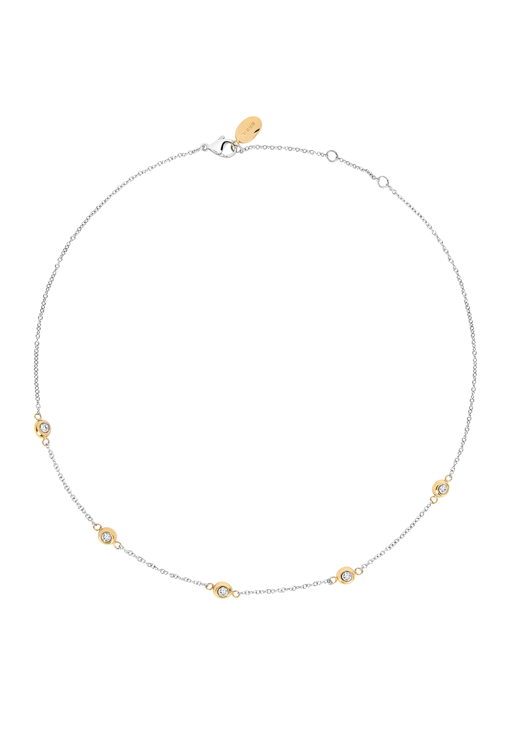 Breil, Collana Donna in Acciaio, Cristalli | Collezione MOONLIGHT, Collana, Dimensione 45 cm, Gioiello idee regalo donna