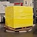 PSBM 4 Rolls Dark Yellow 18 Inch x 1500 Feet 63 Gauge Stretch Film/Wrap, Industrial Strength Shrink/Plastic Wrap for Moving, Packing, Shipping, Pallet Wrapping & Storage