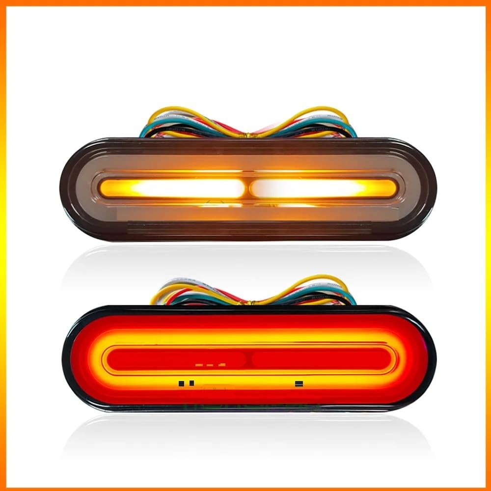 Fanale Posteriore per Moto, Luce di Stop a LED 3 in 1 per Moto, luci di Stop, indicatori di direzione dinamici, Luce di Segnalazione DRL 10-80V, luci Posteriori, Luce di Stop