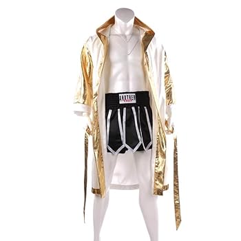 ISAMI ボクシングショーツ M ホワイト/ブルー　はじめの一歩　オーダー品 ISAMI ボクシングショーツ M ホワイト/ブルーはじめの一歩オーダー品