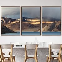 3 Piece Framed Canvas Wall Art Lake Landscape Canvas Prints Home Artwork Decoration for Living Room,Bedroom - 16