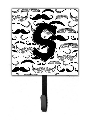 Letter S Moustache Initial Leash & Key Holder