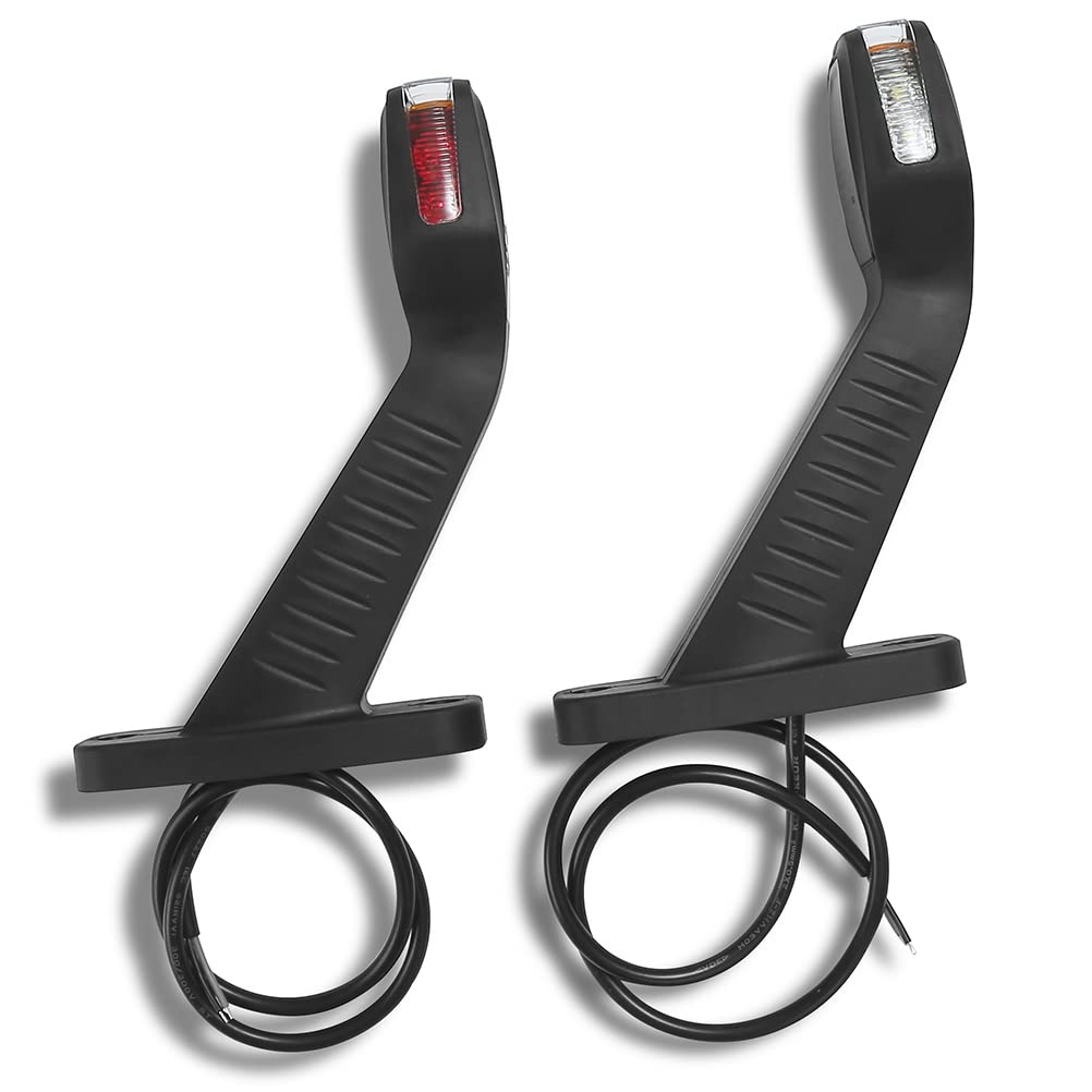D-TECH 2 x LED Luci Posizione Laterali del Rimorchio Lampade Posizione Anteriore del Camion ECE-approvato 12v 24v luci di Posizione LED per rimorchio,Camper, Caravan Camion LED Luci Laterali rimorchio