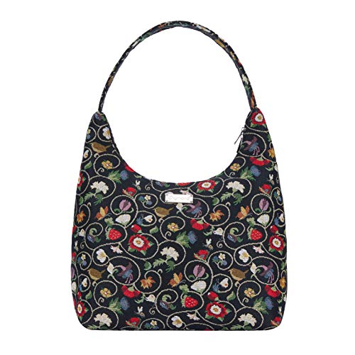 Sac à bandoulière Signare Tapisserie grand sac hobo motif floral femme