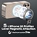 Magnetic Neck Mount for Phones,Neck Phone Holder for Recording,Hands Free POV/Vlog Cell Phone Holder for Phone Android GoPro DJI iPhone 16 15 14 13 12 Seires,Content Creator Essentials-Light Gray