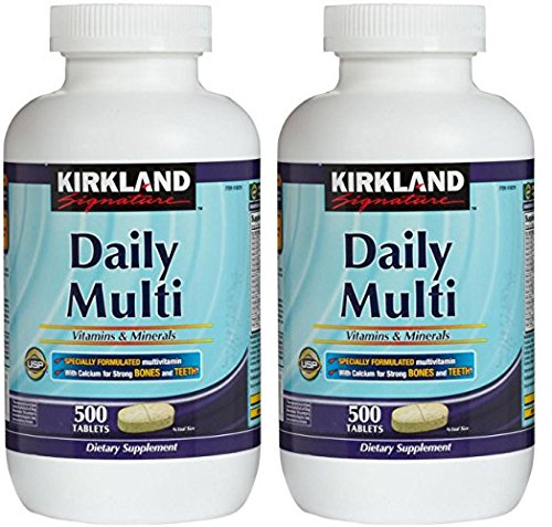 Kirkland CBbTs, Daily Multi Vitamins & Minerals 500 Count (Pack of 2)