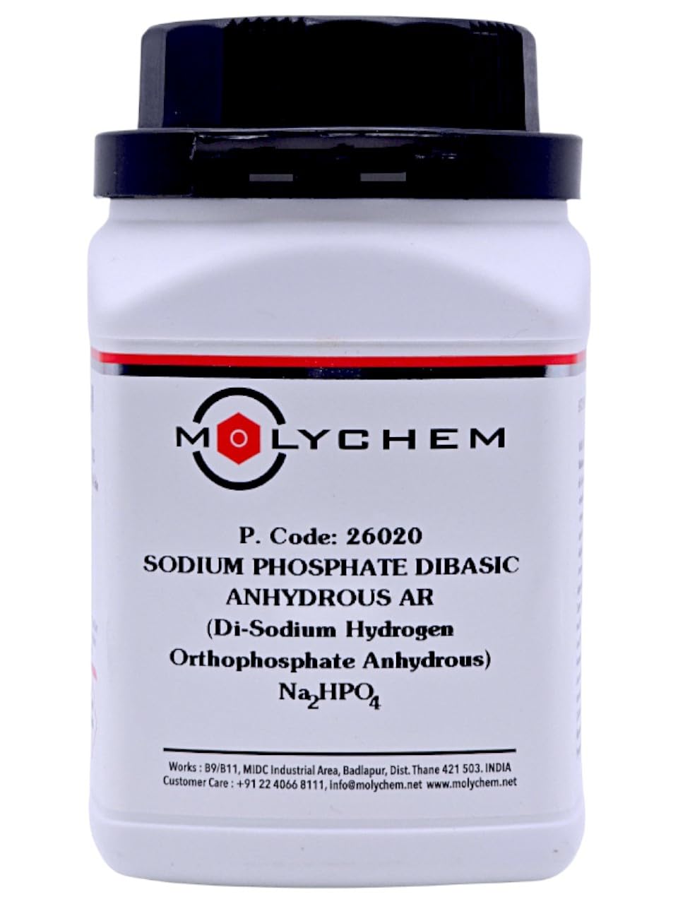 MOLYCHEM Sodium Phosphate Dibasic AR, 99%, 500gm, CAS: 7558-79-4, Molecular Formula: Na2HPO4., Shelf Life: 60 Months, for laboratory and industrial use-image-10