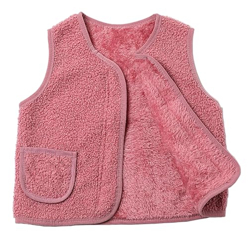 Image of Toddler Boys Girls Sherpa Fleece Vest Winter Gilet Fall Warm Outerwear