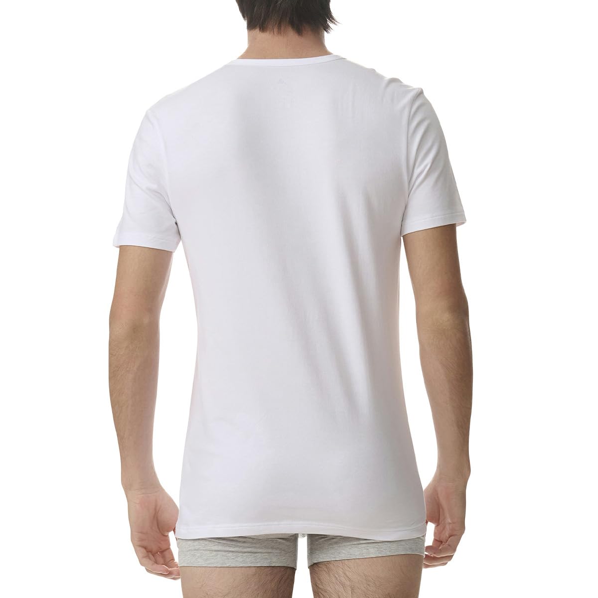 adidas Lot de 4 t-shirts Active Flex Cotton - Col en V - Respirant et à séchage rapide - Coton doux et extensible