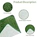 2 Stück Kunstrasen Hundeklo Balkon, Hundetoilette Ersatzrasen Waschbar Welpentoilette Rasenteppich Welpen Rainingsunterlage Rasen Training Pee Pads für Kleine Hunde (58,5 x 46 cm)