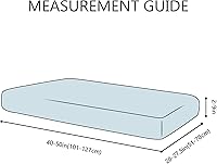 Vista 6 de hyha Fundas de cojín de repuesto impresas y elásticas para sofá removible, protector de muebles suave y flexible con parte inferior elástica