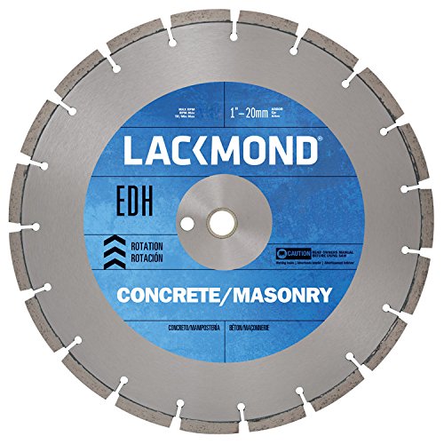 Black Friday Clearance Lackmond EDH Series Wet/Dry General Purpose Saw Blade - 14" Multi Surface Cutting Tool with 5,460 Max RPM & 1" - 20mm Arbor - EDH141251