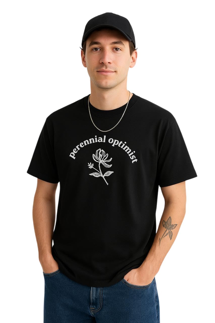 Oversized Cotton-Rich Round Neck T-Shirt | Unisex Fit | Bold Prints for Men & Women | Summer Half Sleeves | LK_MBOST21-image-11