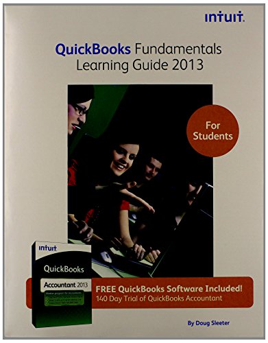 QuickBooks Fundamentals Learning Guide 2013 for Students