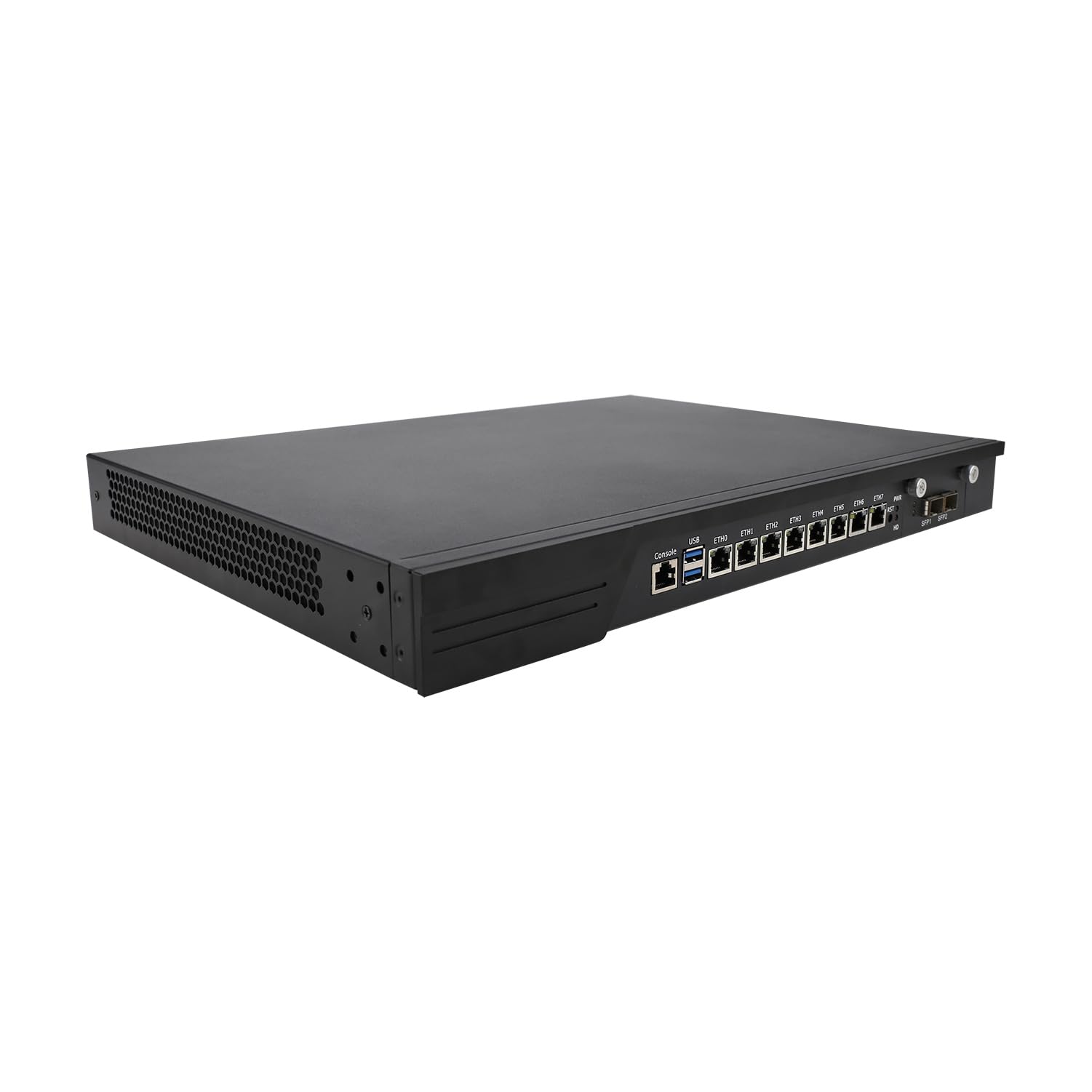 1U Firewall Appliance, PFSense, Mikrotik, OPNsense, VPN, Network Rackmount, Core I7 7700, RJ10, AES-NI, 8 x I211 LAN, 2 x SFP+ 10GbE 82599ES, 16G RAM, 256G SSD