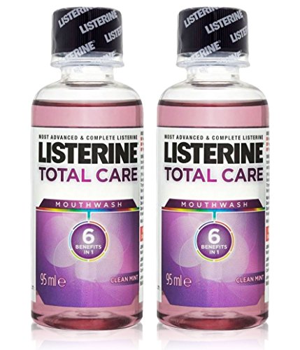 2x Listerine TOTAL CARE Mouthwash MINI Travel Size 95ml by Listerine