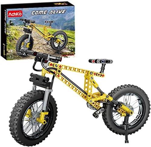 Technik Fahrrad Bausteine Modell, 209 Teile Mountainbike Faltrad Bausteine Mountain Bike Modell Bauset, Konstruktionsspielzeug Bike Kompatibel mit Lego Technic Cover
