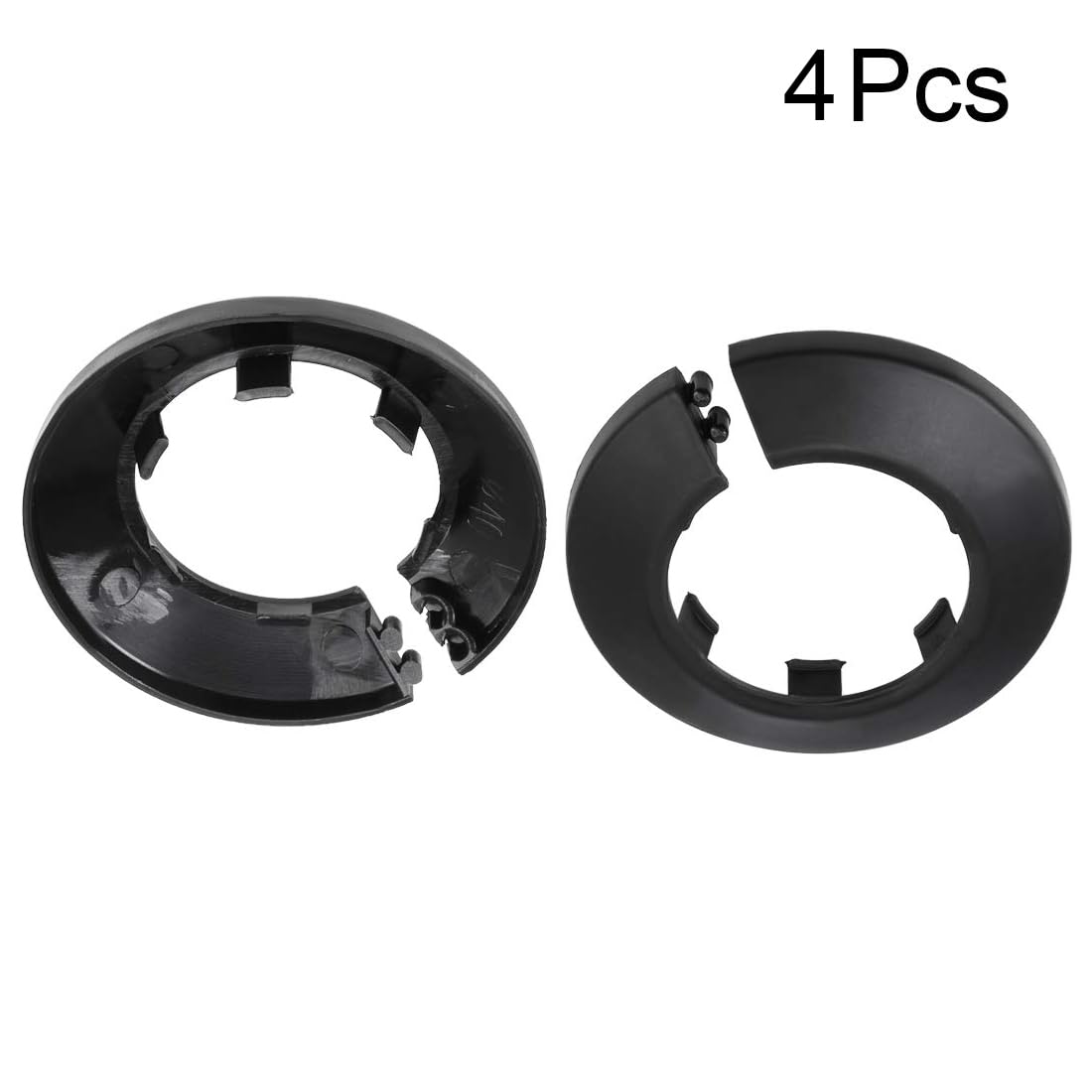 TOP-VIGOR 4pcs 41.5mm Pipe Cover Decoration, Click-in PP Plastic Escutcheon Pipe Collar for Water Pipe Drain Line - Image 3