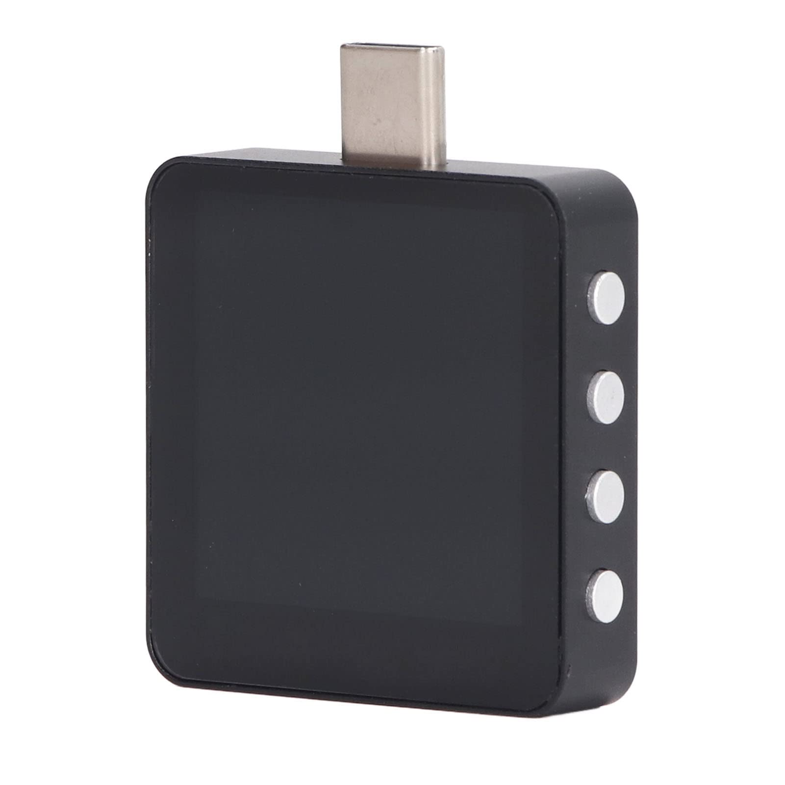 Kadimendium Podwójny Tester Typu C USB PD3.1 Woltomierz Cyfrowy i Amperomierz do Monitorowania Mocy ładowania Telefonu Stal Stopowa Zakres 0-50 V