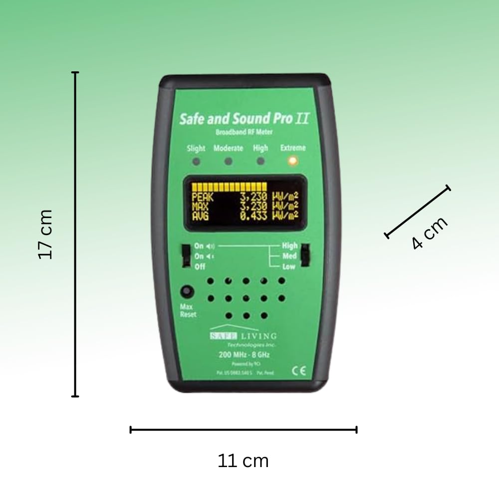 Safe & Sound Pro II HF-Detektor EMF-Messgerät elektromagnetische Strahlung