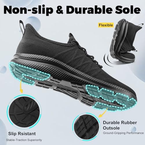 Image of ZOVE Wide Toe Box Shoes for Men Extra Wide Width Sneakers Non-Slip Ultra Light Wide Tennis Running Shoes Breathable Casual Walking Sneakers Diabetes Workout Gym Jogging Sports