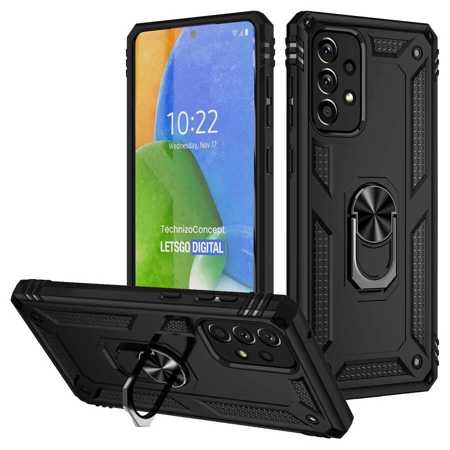 Zore Galaxy ile uyumlu A73 Kılıf Vega Kapak Siyah