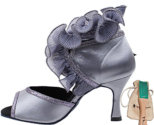 Very Fine Women's Ballroom Dance Shoes Tango Wedding Salsa Shoes Sera7013EB Comfortable Dance Shoes 2.5"[Bundle of 5]4