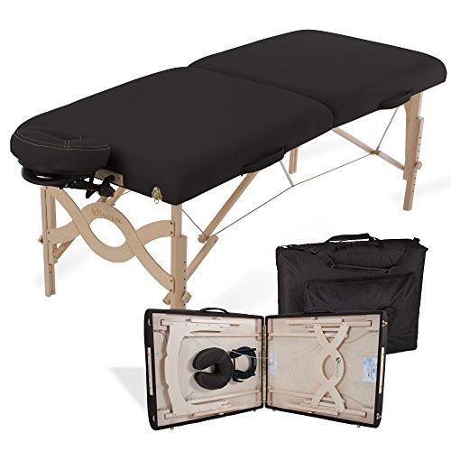 Image of EARTHLITE Portable Massage Table Package AVALON - Reiki Endplate, Premium Flex-Rest Face Cradle & Strata Cushion, Carry Case (30 inchx73 inch)
