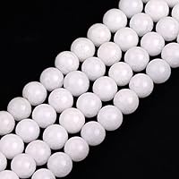Vista 70 de JOE FOREMAN Cuentas redondas de piedra natural de jade rosa de 0.315 pulgadas para hacer joyas, cuentas de 15 pulgadas, piedras semipreciosas